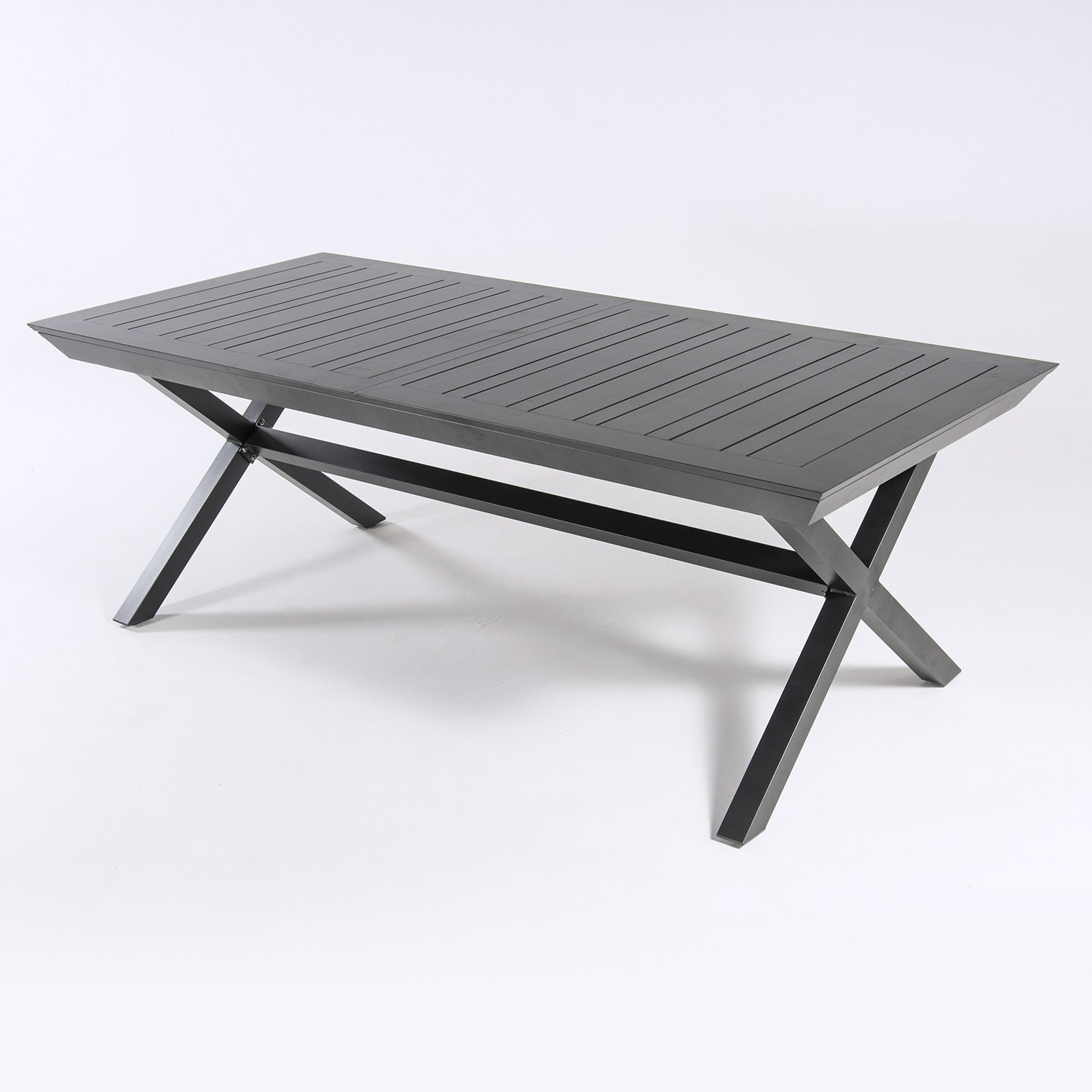 Mesa Para Exterior Extensible De 215 Cm A 295 Cm, Aluminio Color Antracita, Tamaño: 215/295x98x78 Cm_2