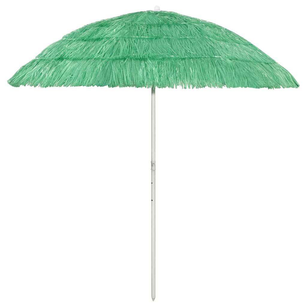 Vidaxl Sombrilla De Playa Hawaii Verde 240 Cm_0