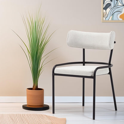 Silla Pole Beige - Diseño Minimalista 55x60x95cm - Well Home_2