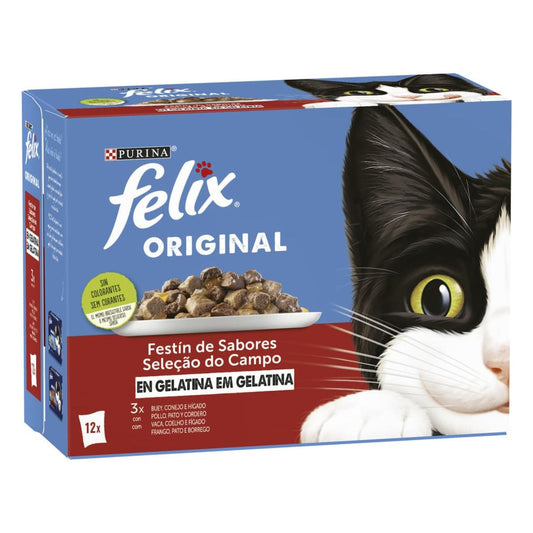 FELIX Original Festín de Sabores en Gelatina 12 x 85 g