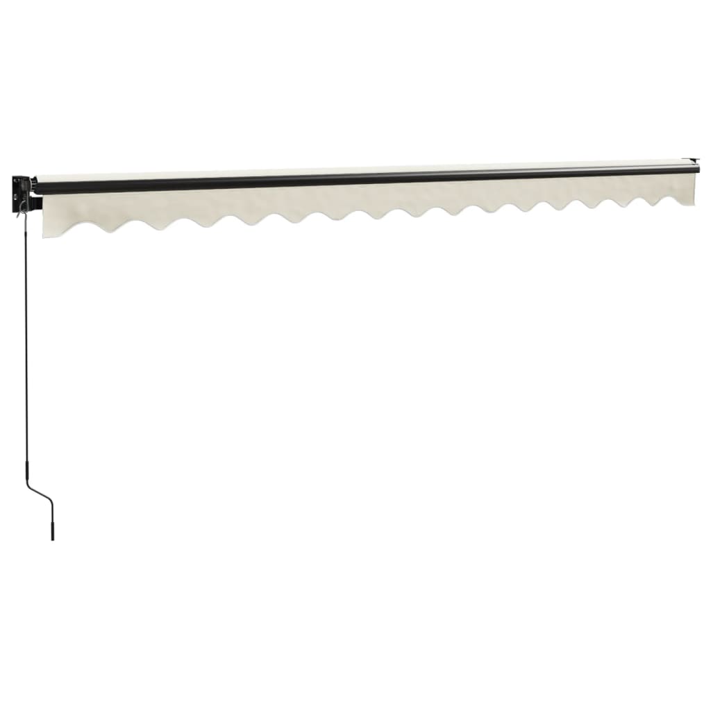 Toldo Retráctil Aluminio Y Tela Color Crema 4,5x3 M_5