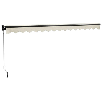 Toldo Retráctil Aluminio Y Tela Color Crema 4,5x3 M_5