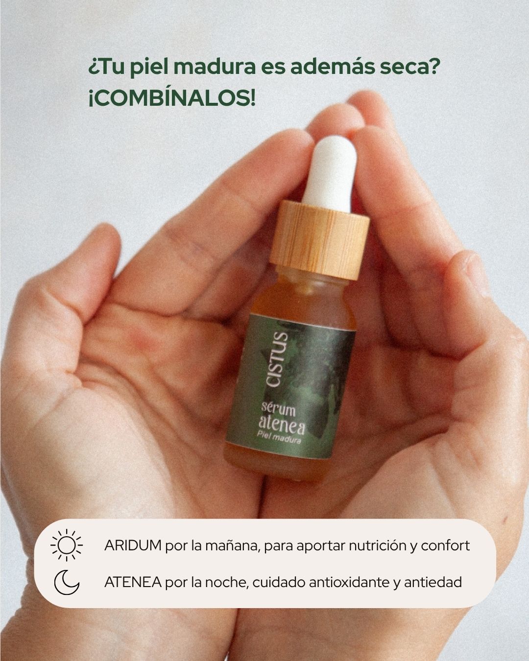 Sérum facial nutritivo, antiox y antiedad piel madura | Q10, Granada y Espino Amarillo | ATENEA 15 ml_4