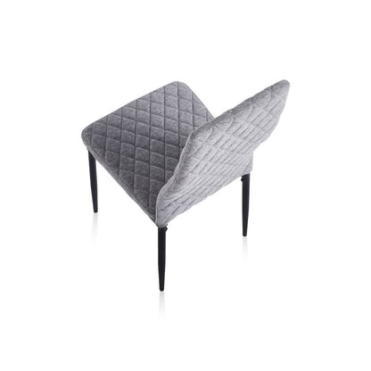 Pack 4 Sillas De Comedor Crossly Tejido, Gris, 44 X 98 X 43_5
