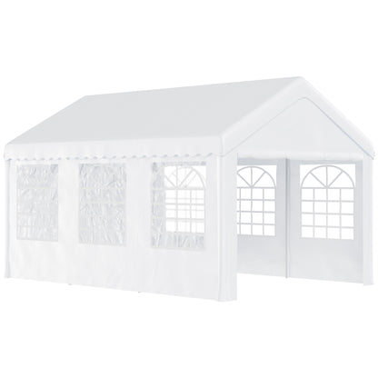 Outsunny Carpa 6x4x2.8m Acero Galvanizado Pabellon Carpas Boda Gazebo Cenador_0