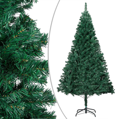 Vidaxl Árbol De Navidad Con Luces Y Ramas Gruesas Verde 180 Cm_1