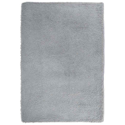 Vidaxl Alfombra De Pelo Largo Navarra Gris Plateado 200x290 Cm_0