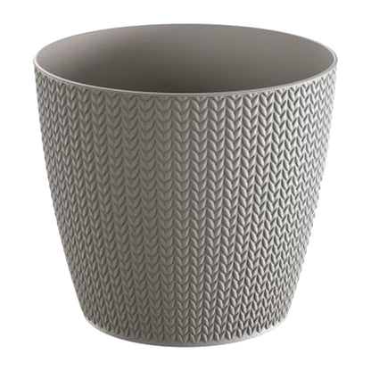 Maceta Wheaty 5,4l., Dimensiones (mm) 218x218x193, Color Gris Piedra