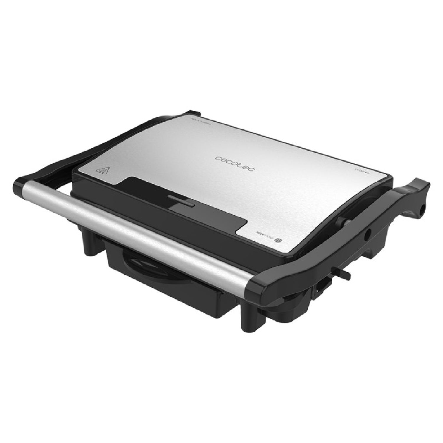 Parrilla Eléctrica Rock'ngrill 1500 Rapid, 1500 W, Revestimiento De Piedra Rockstone, Placa Superior Adaptable En Altura, Bandeja Recogegrasas, Reve_0