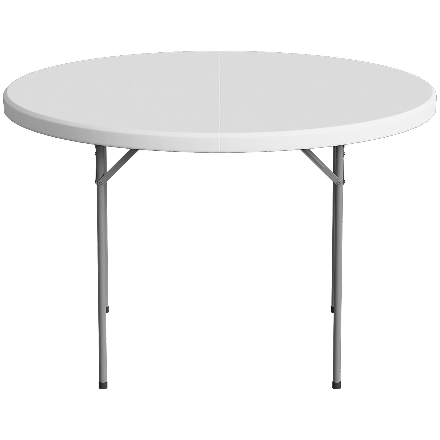 Outsunny Mesa Plegable Camping Portátil Ligera 120x120x74 Cm Blanco_4