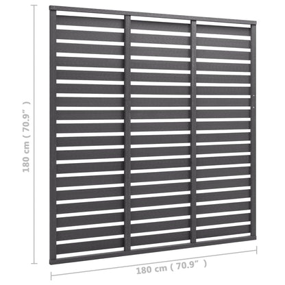 Panel De Valla De Wpc Gris 180x180 Cm / Vetonek_2