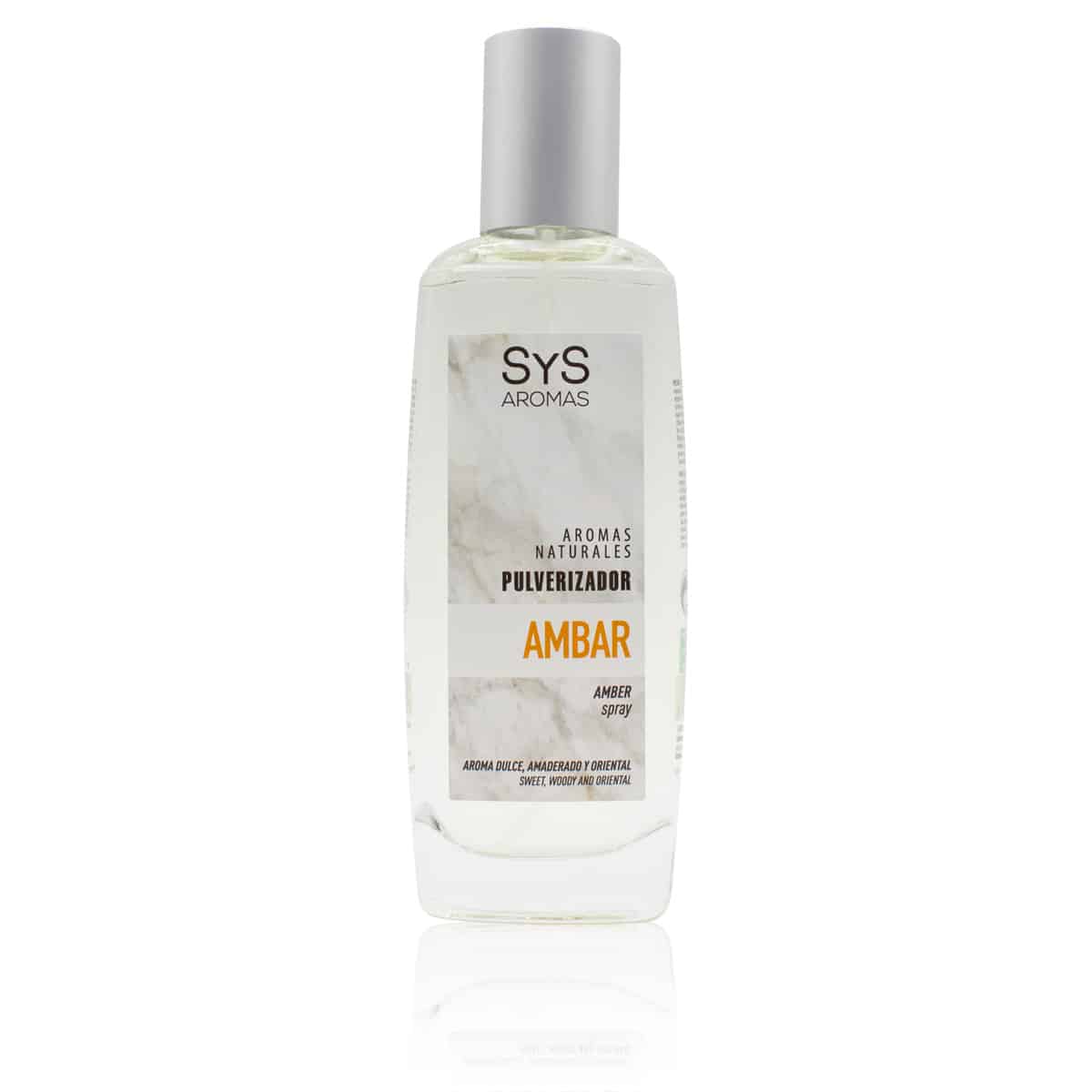 Ambientador Pulverizador Ámbar Mármol SYS Aromas 100 ml | Aroma Dulce y Amaderado | Reconfortante_0