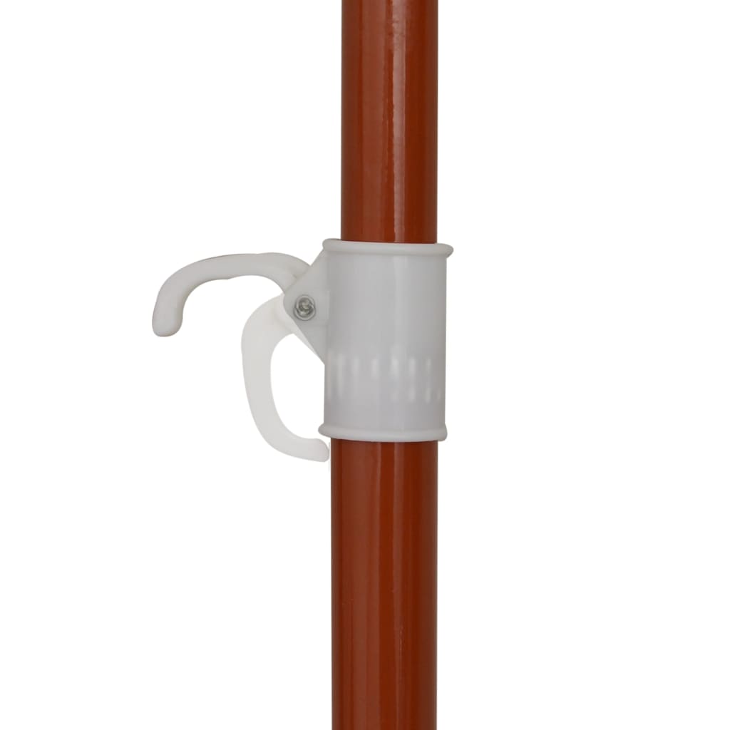 Sombrilla Con Palo De Acero Blanco Arena 180 Cm_1