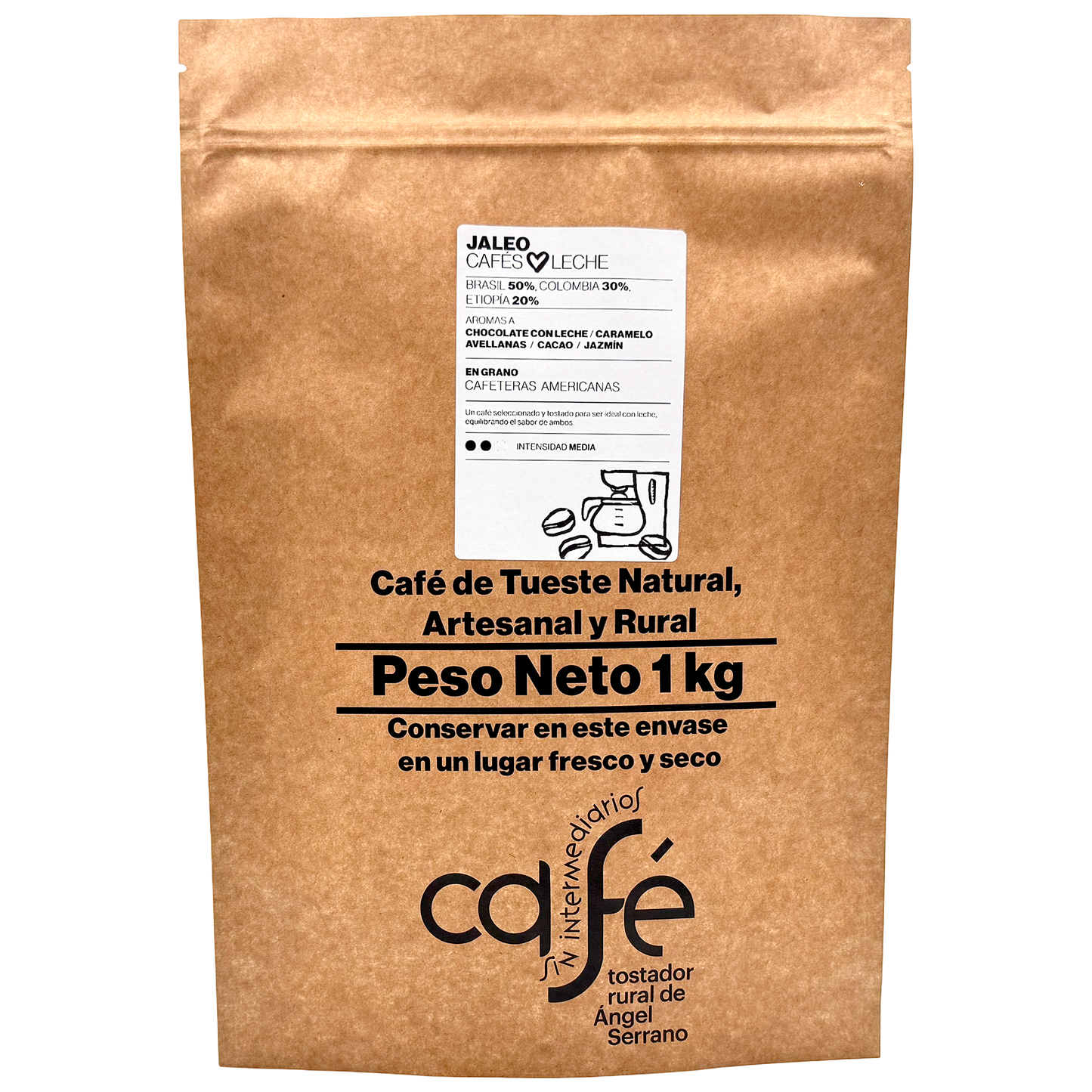 Cafe Sin Intermediarios Café Colombia Jaleo En Grano Para Americana 1 Kg_0