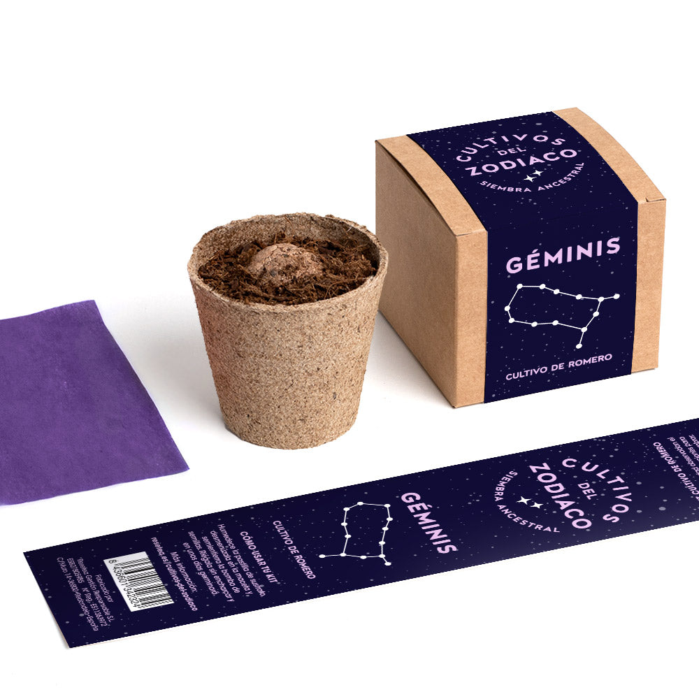 Cultivos Del Zodiaco – Géminis | Kit De Cultivo Con Semillas De Romero_3