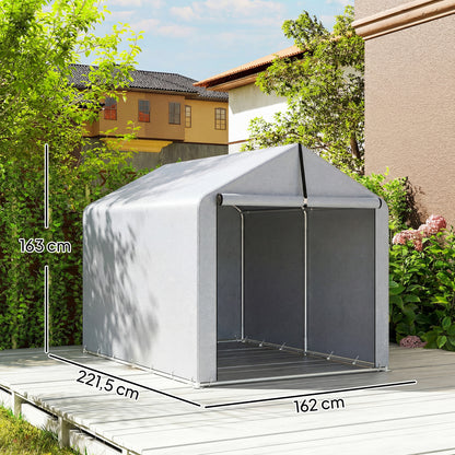 Outsunny Carpa De Jardín Exterior Para Herramientas Bicicletas 1,6x2,2x1,6 M_2