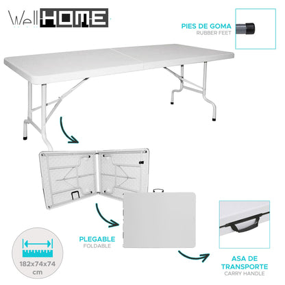 Well Home Mesa Rectangular En Polietileno 182x74x74cm_1