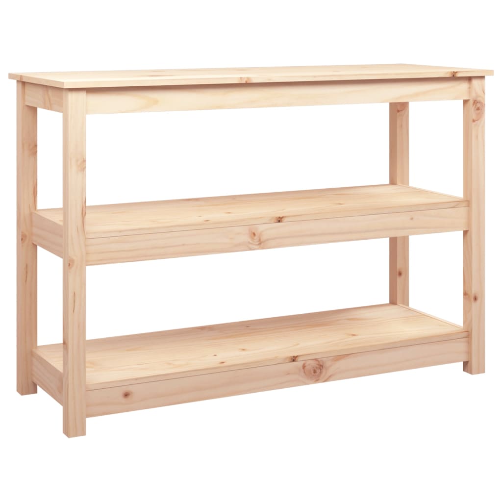 Mesa Consola Madera Maciza De Pino 110x40x74 Cm_0