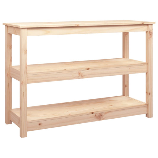 Mesa Consola Madera Maciza De Pino 110x40x74 Cm_0