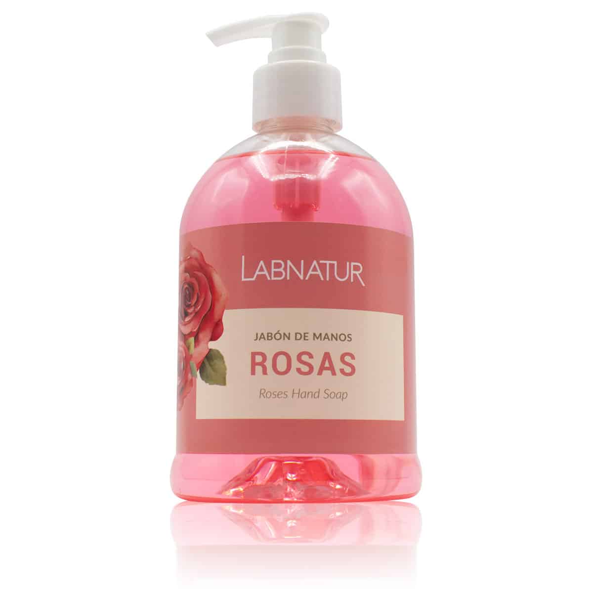 Jabón de Manos Rosas Labnatur 500 ml | Aroma Floral | Limpieza Suave | Uso Diario_0