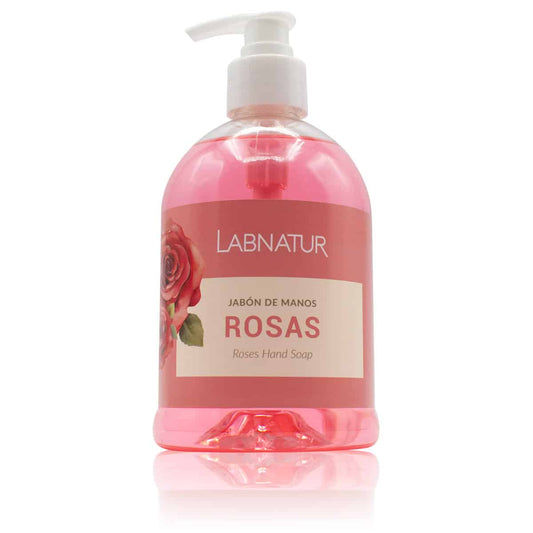 Jabón de Manos Rosas Labnatur 500 ml | Aroma Floral | Limpieza Suave | Uso Diario_0