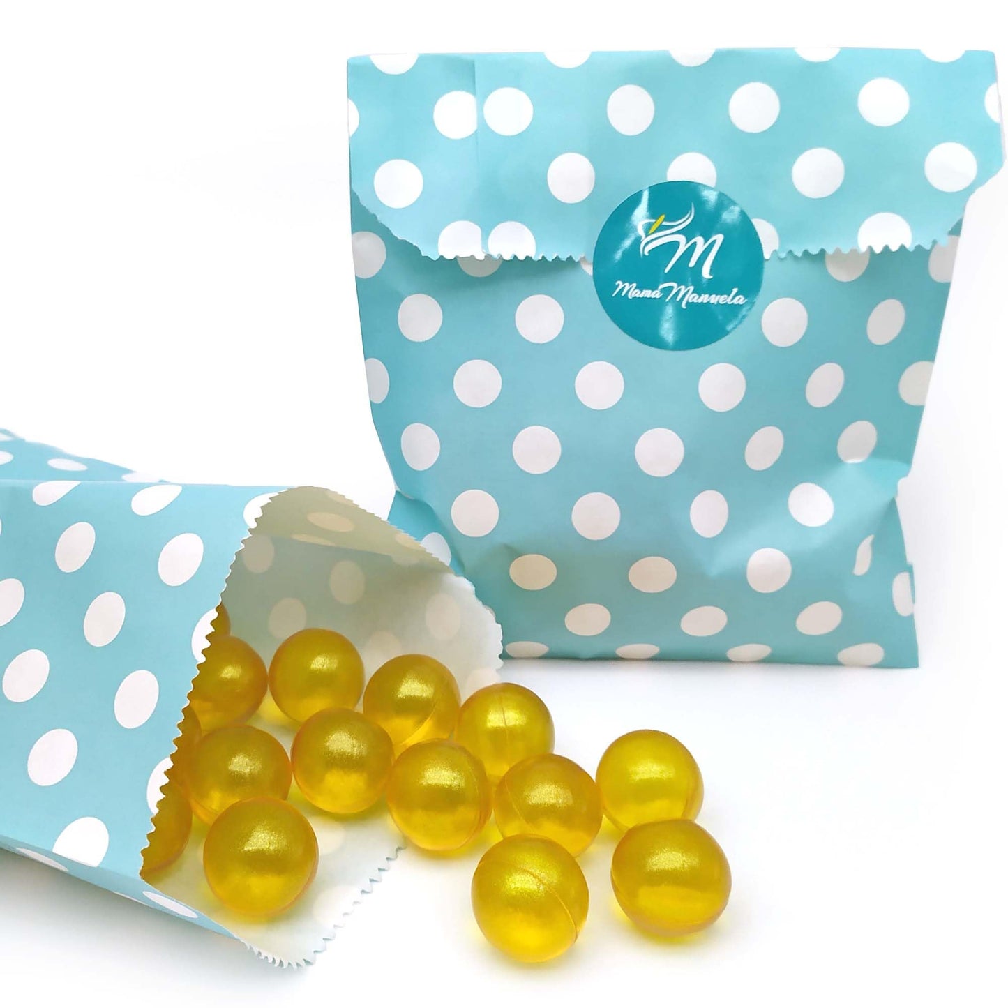 Bolsa Regalo 12 Perlas De Baño Aroma Madreselva - Con Aceite De Soja - Hidrata, Suaviza Y Perfuma La Piel - Forma Bola_0