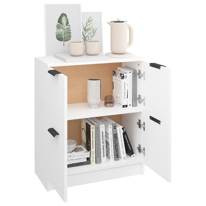 Aparador De Madera Contrachapada Blanco 60x30x70 Cm / Vetonek_5