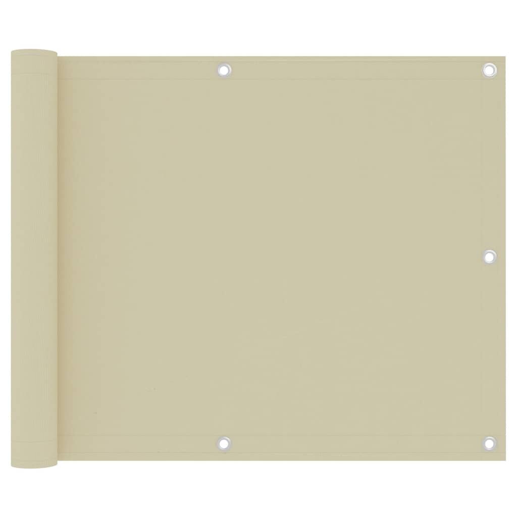 Vidaxl Toldo Para Balcón Tela Oxford Crema 75x300 Cm_0