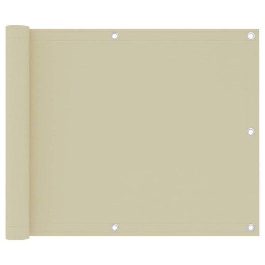 Vidaxl Toldo Para Balcón Tela Oxford Crema 75x300 Cm_0