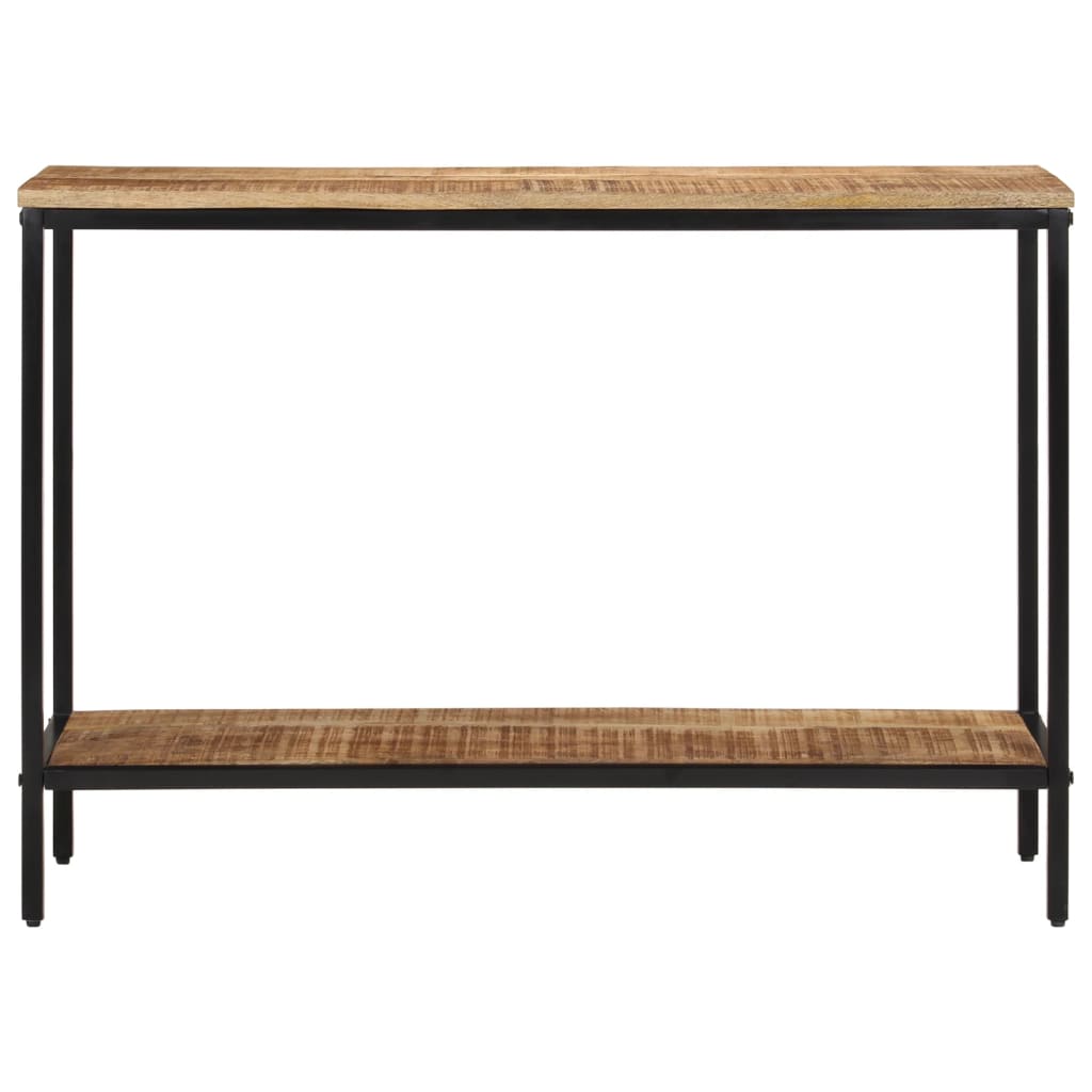 Mesa Consola Madera Maciza De Mango Rugosa 100x35x70 Cm_0