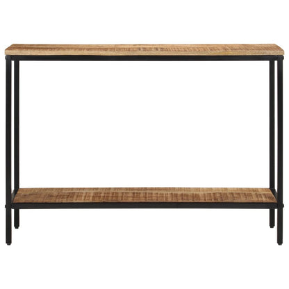 Mesa Consola Madera Maciza De Mango Rugosa 100x35x70 Cm_0