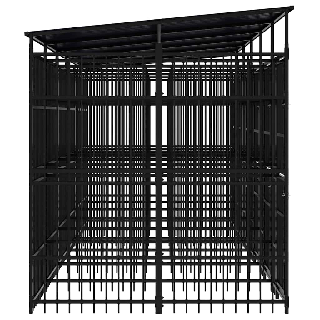 Perrera De Exterior Con Techo De Acero 11,06 M²_5