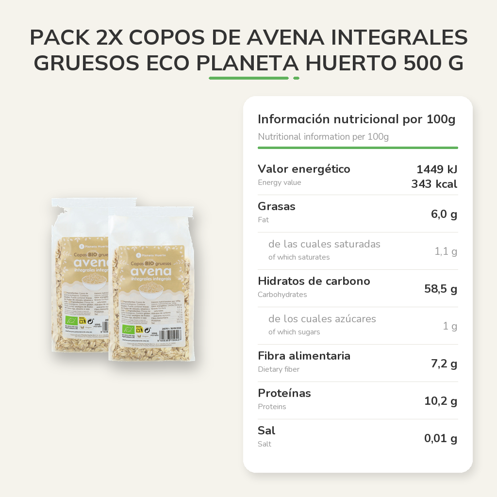 Información nutricional