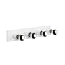 Aplique De Pared, Metal , Blanco, 10x10x60, Casquillo 4 X E27 Max 40 W