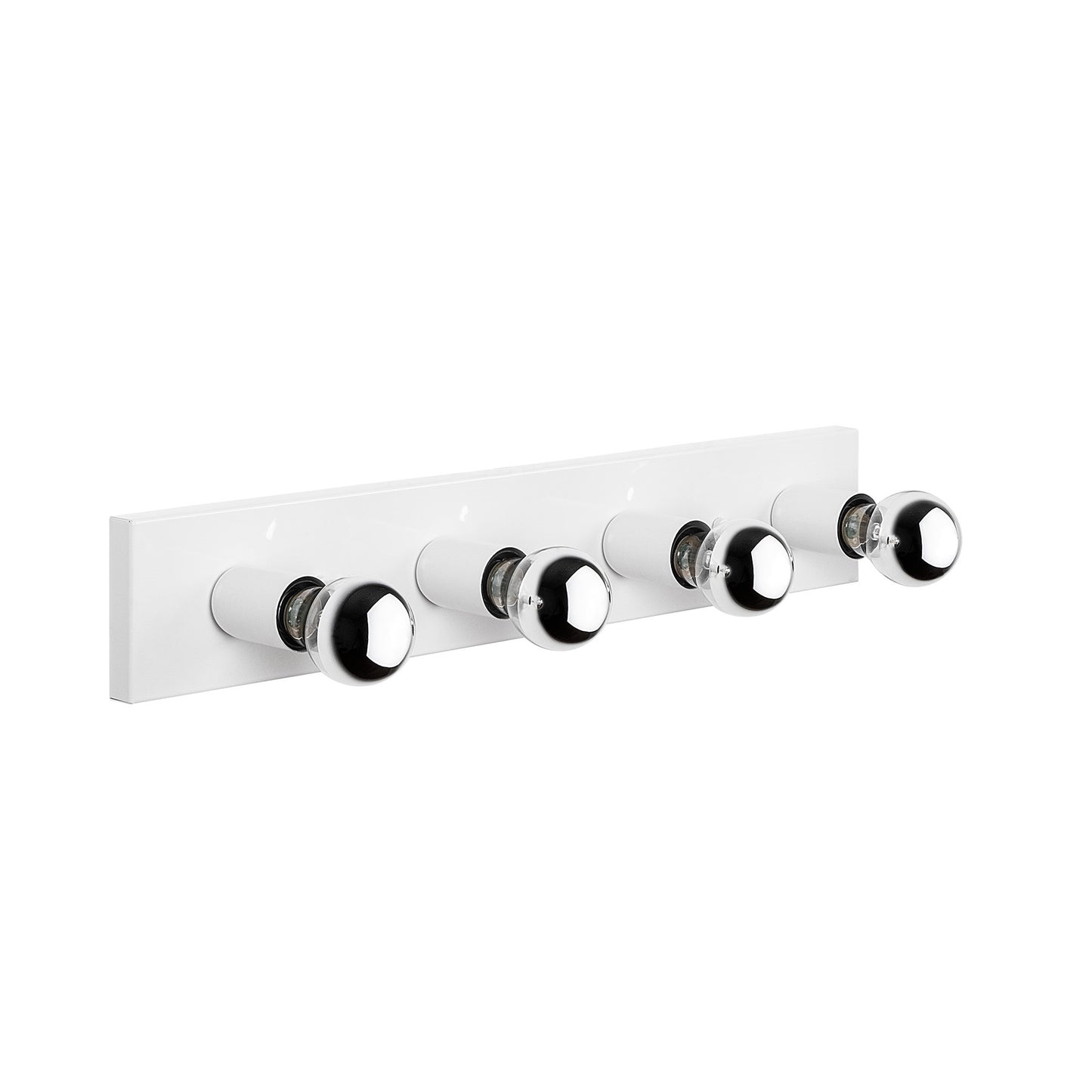 Aplique De Pared, Metal , Blanco, 10x10x60, Casquillo 4 X E27 Max 40 W_0