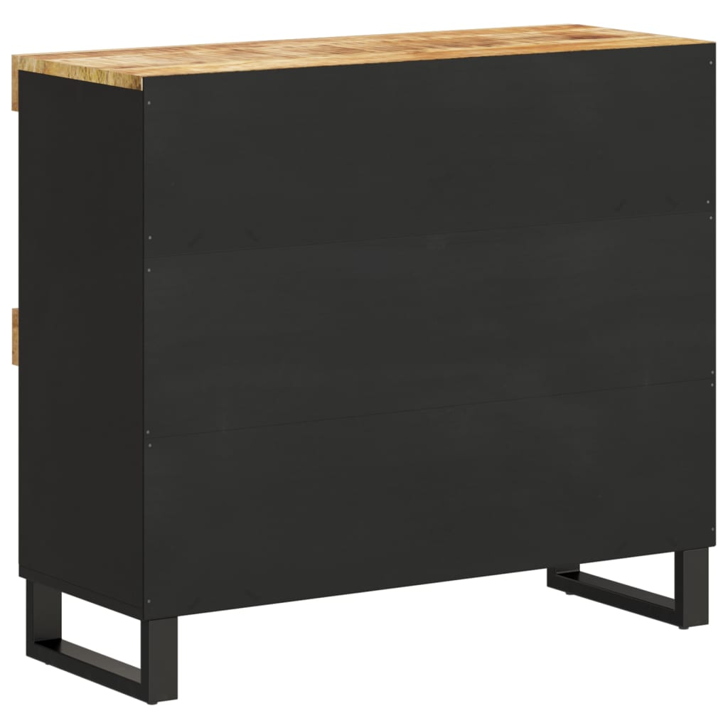 Armario Auxiliar De Madera Maciza De Mango 85x33x75 Cm_3