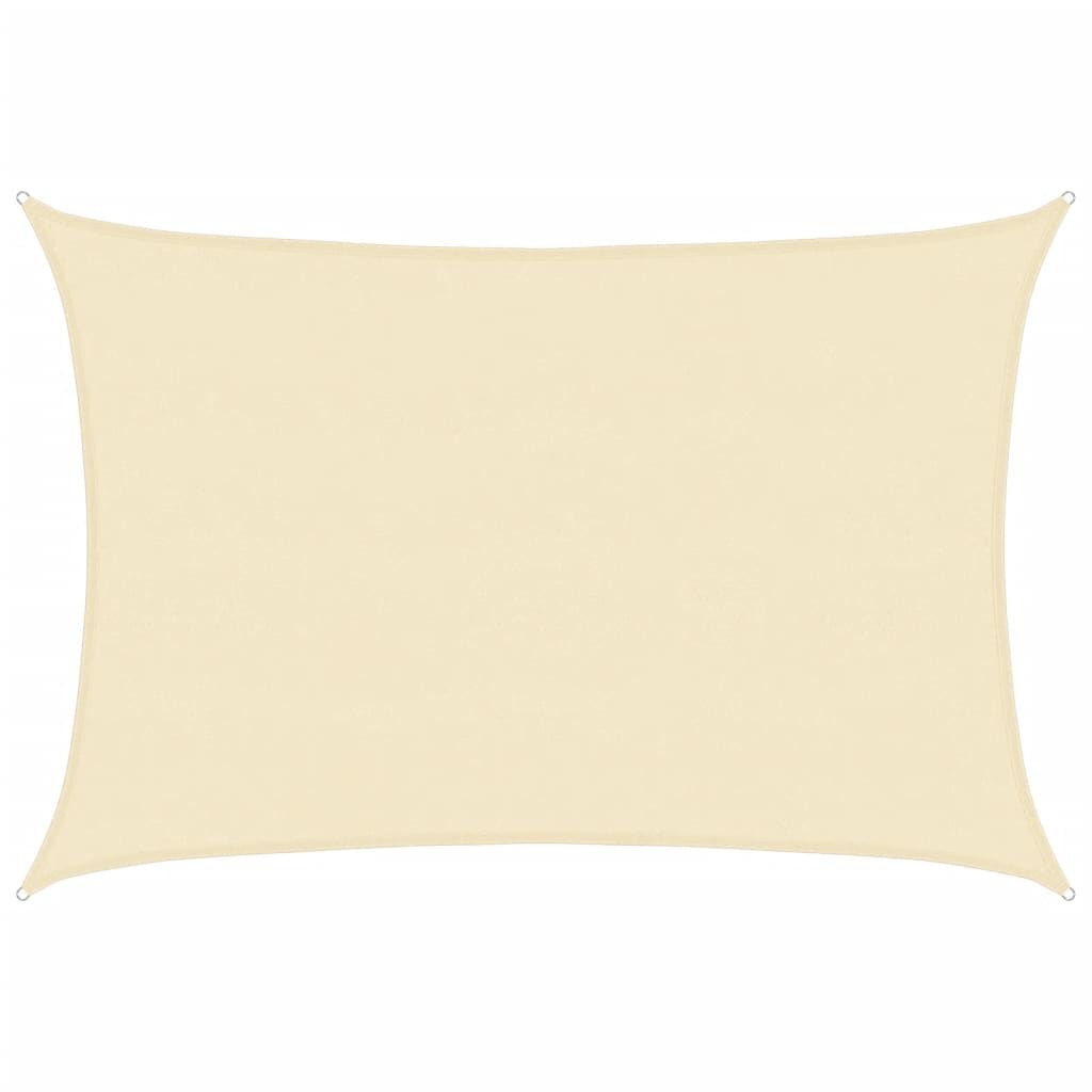 Vidaxl Toldo De Vela Hdpe Color Crema 160 G/m² 5x6 M_0