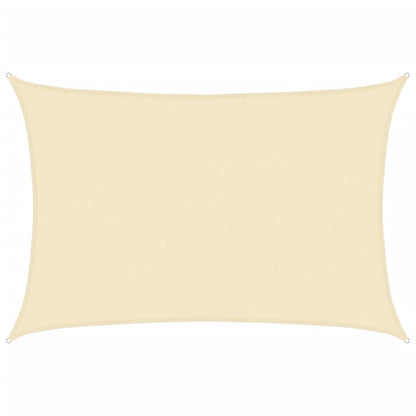 Vidaxl Toldo De Vela Hdpe Color Crema 160 G/m² 5x6 M_0