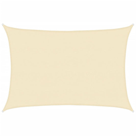 Vidaxl Toldo De Vela Hdpe Color Crema 160 G/m² 5x6 M_0