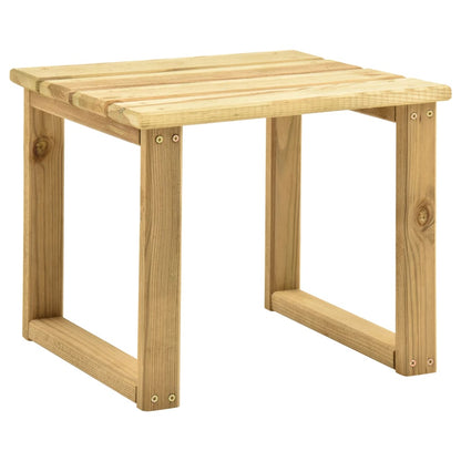 Tumbona De Jardín Con Mesa Y Cojín De Madera De Pino Impregnada_4