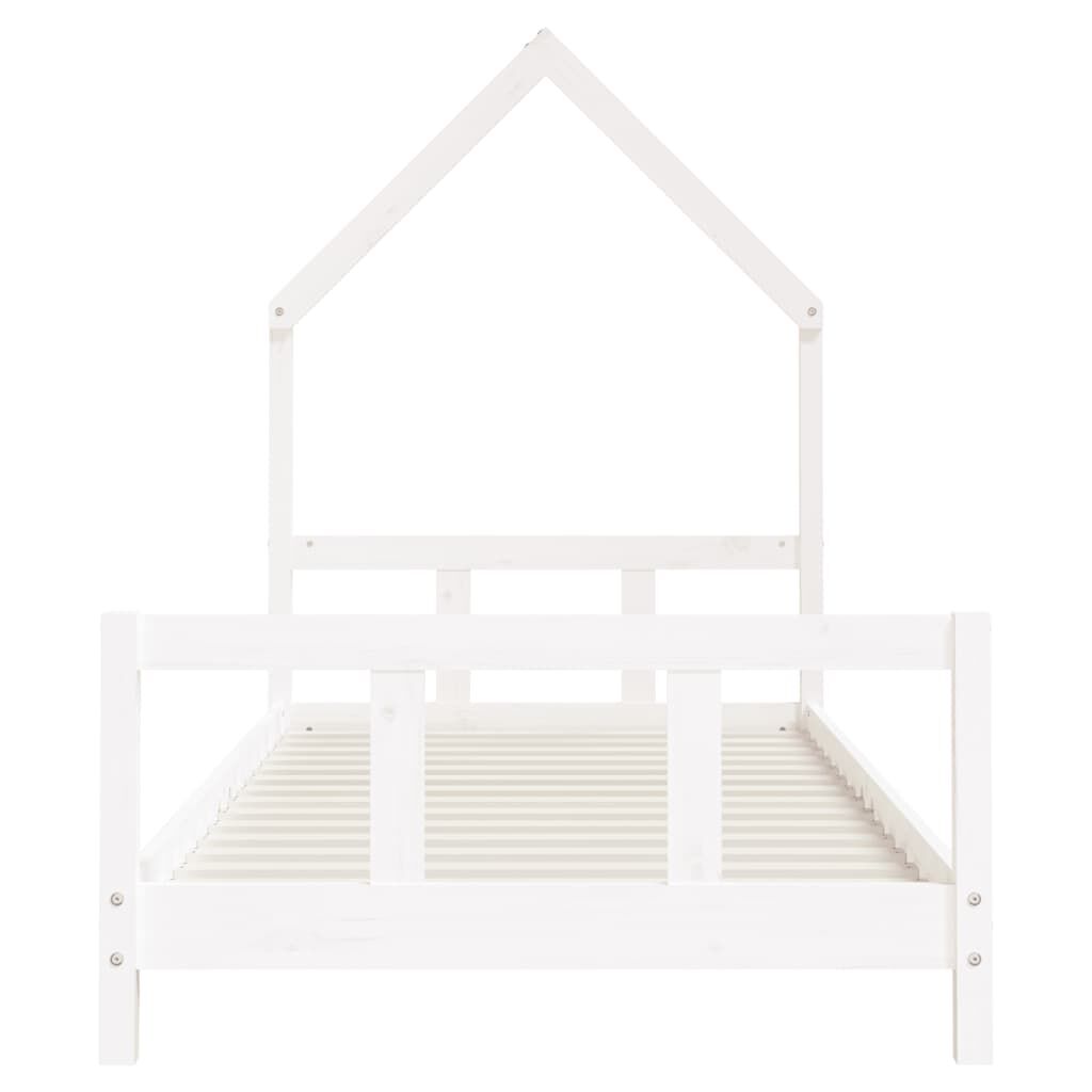 Vidaxl Estructura De Cama Para Niños Madera De Pino Blanco 90x190 Cm_3