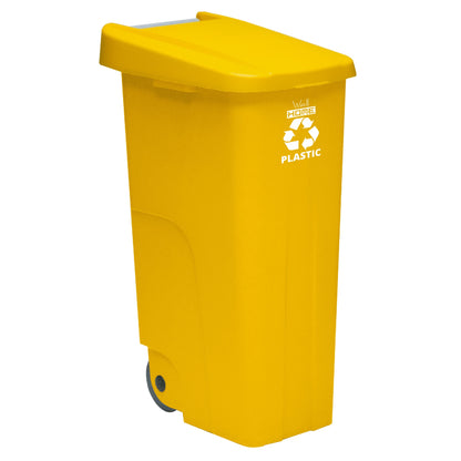 Pack Reciclaje 4 Contenedores, Cubo De Basura Wellhome Reciclo 110l/u - Azul/verde/amarillo/marrón_5