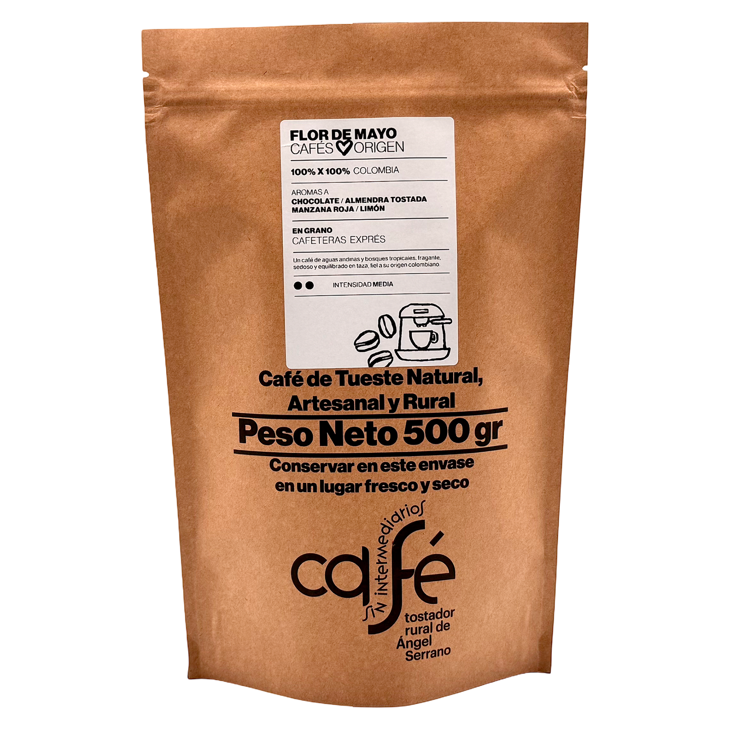 Cafe Sin Intermediarios Café Colombia Flor De Mayo En Grano Para Espresso 500 G_0