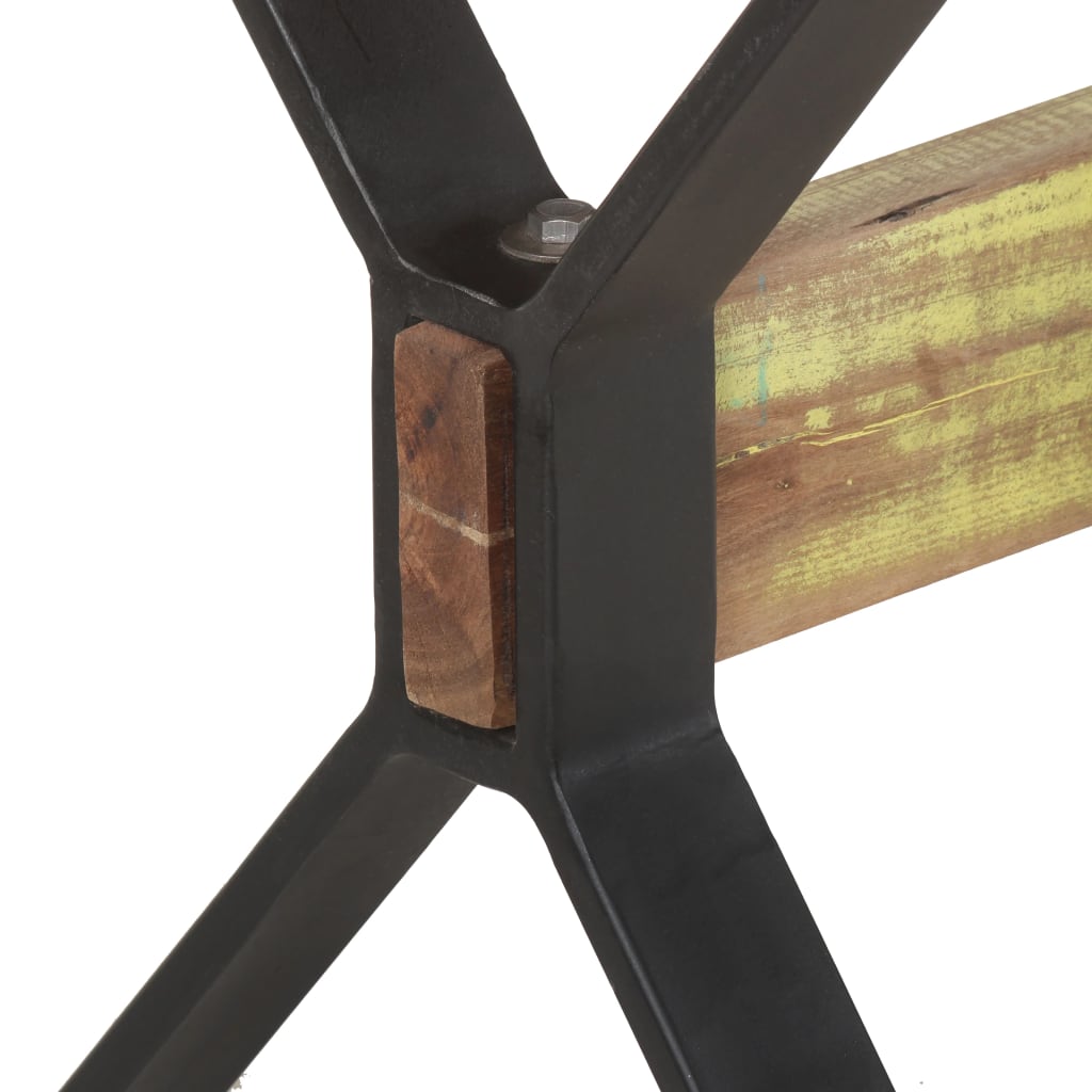 Mesa De Comedor De Madera Maciza Reciclada 140x70x76 Cm_4