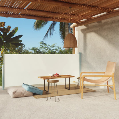 Vidaxl Toldo Lateral Retráctil De Jardín Crema 117x300 Cm_1