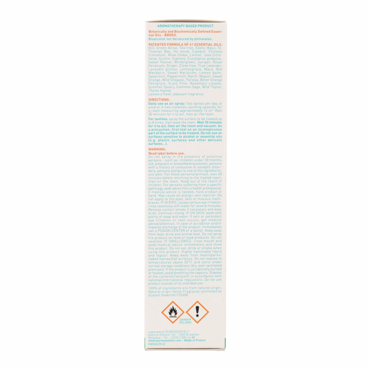Spray aereo purificante 41 aceites esenciales 200 ml