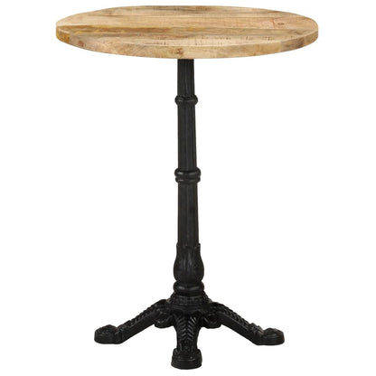 Mesa De Bistró Madera De Mango Rugosa Ø60x76 Cm_0