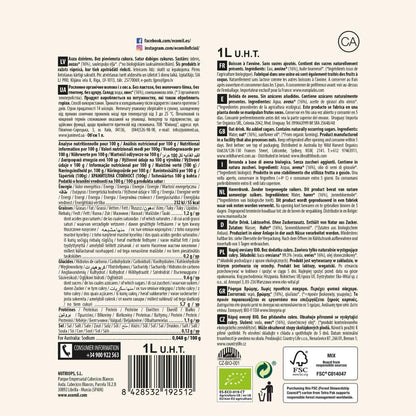 Bebida Vegetal de Avena Bio Sin azúcares añadidos Ecomil 1 L