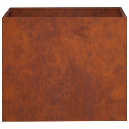 Macetero De Jardín Oxidado 60 X 40 X 50 Cm Acero Oxidado_3
