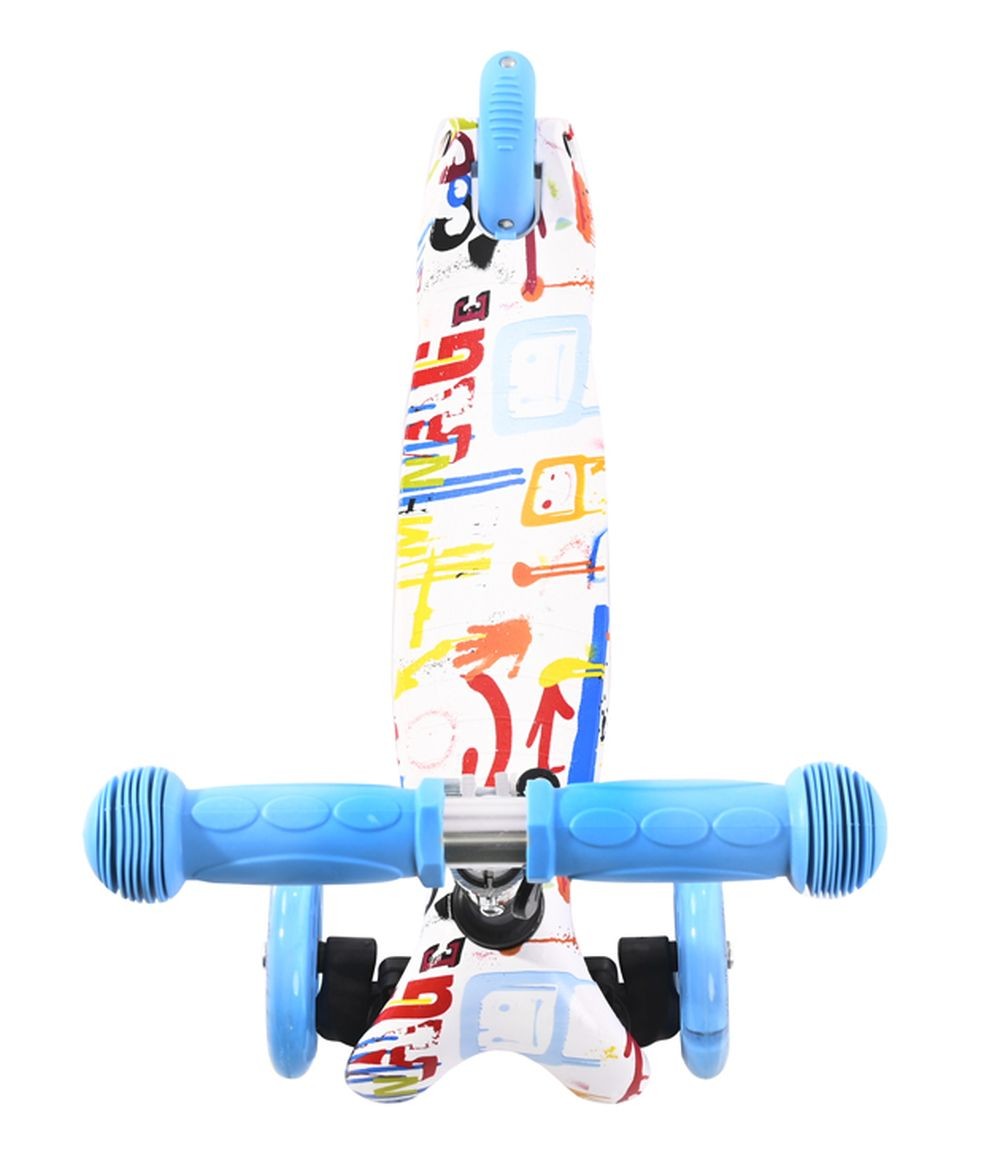 Patinete Infantil Con Luces En Las Ruedas Mini Blue Tracery_3